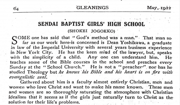 A scan of Gleanings from May 1922